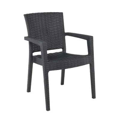 Lora-pro Πολυθρόνα Στοιβαζόμενη, pp (Rattan Look) 