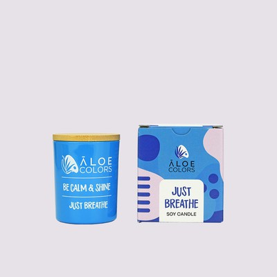 Aloe Colors Scented Soy Candle Just Breathe Αρωματ