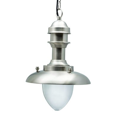 Brass Pendant Light Chrome Matt Height:47cm Ε27 Ip