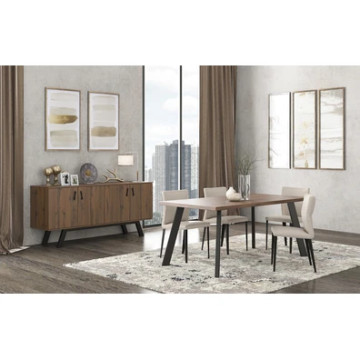 Μπουφές 180x44.5x85 Μελαμίνη Nο2 Νέο Καρυδί