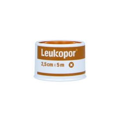 Leukopor Αυτοκόλλητη Επιδεσμική Ταινία 2.5cm x 5m 1 τεμάχιο