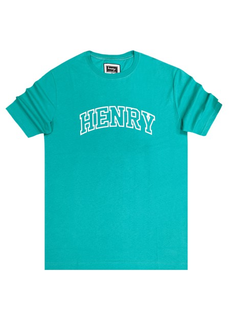 HENRY CLOTHING GREEN LOGO T-SHIRT