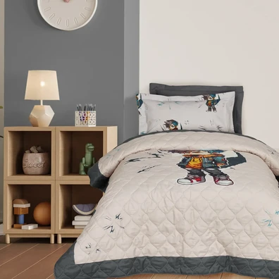 Das Kids Κουβερλι Μονο 4939 Beige, Grey 160x220