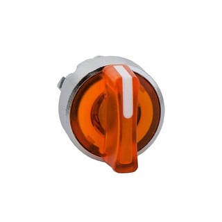 Illuminated Selector Switch Head Orange F22 3 Posi