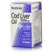 Health Aid Cod Liver Oil 1000mg, 30 veg. caps
