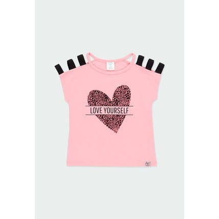 Boboli Knit T-Shirt "Heart" For Girl(404064)