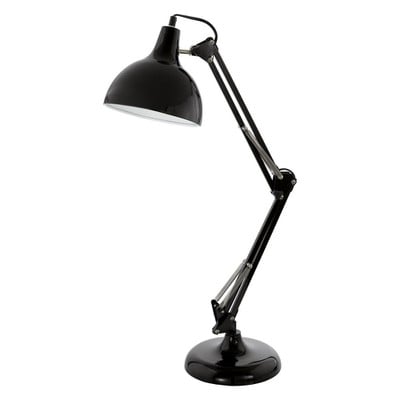 Desk Lamp Borgillo Steel Black 1Xe27