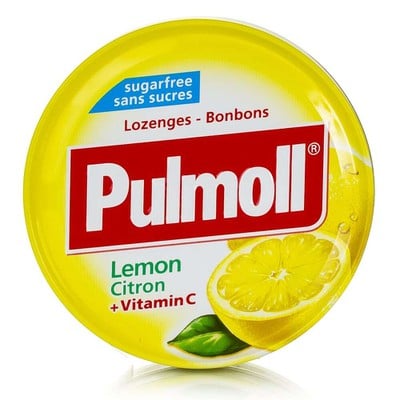 PULMOLL Καραμέλες Για τον Λαιμό Με Λεμόνι & Βιταμίνη C 45g