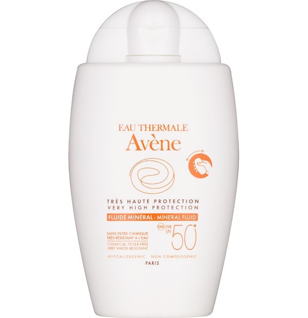 Avene Fluide Mineral SPF50+ Αντηλιακό Προσώπου για το Ευαίσθητο, Mη Ανεκτικό Δέρμα, 40ml