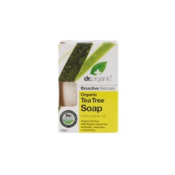 Dr.Organic Tea Tree Soap Σαπούνι Με Βιολογικό Τεϊόδεντρο 100gr 