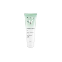 Vichy Normaderm 3 in 1 Cleanser Exfoliating Cleansing & Mask For Oily Skin 125ml