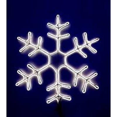 Christmas Snowflake Φ62 Led Νεον White 6M Ip44