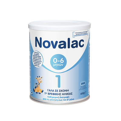 Novalac 1 Γάλα 1ης Βρεφικής Ηλικίας 0-6 μηνών 400g