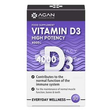 Agan Vitamin D3 4000iu, 30tabs
