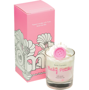 Bomb Cosmetics Baby Powder Piped Glass Candle (503