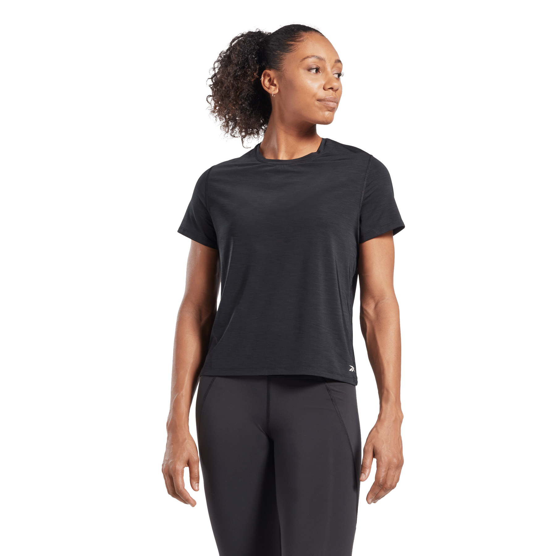 Reebok Burnout T-Shirt Womens Athletic T-Shirts X Small Black