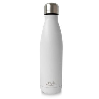 Puro H2O Bottle Stainless Steel 500ml White H20500