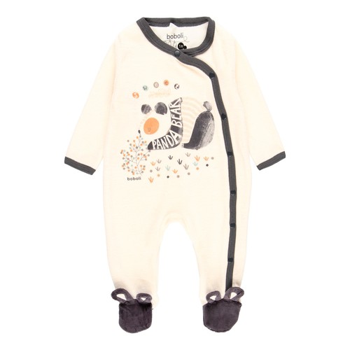 Velour Play Suit "Bear" For Baby (113083)