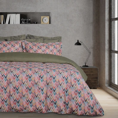 Das Home σετ Παπλωματοθηκη Υπερδιπλη Casual 5425 B