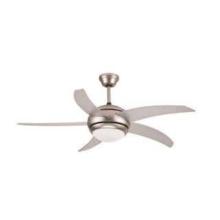 Ceiling Fan 1 Light with Remote Control 70W Nickel