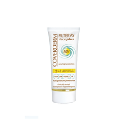 Coverderm Filter AY Face Plus Normal SPF50+ Cream 2 In 1 Αντηλιακή Κρέμα Προσώπου & Περιποίηση Μετά Τον Ήλιο Για Κανονικές Επιδερμίδες 50ml