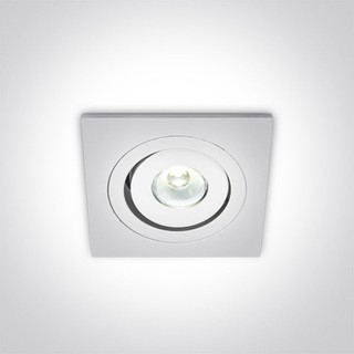 Recessed Adjustable Spot Μini LED 1W 6000Κ White O