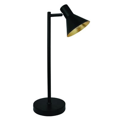 Table Lamp Harvey Ε14 Black With Gold