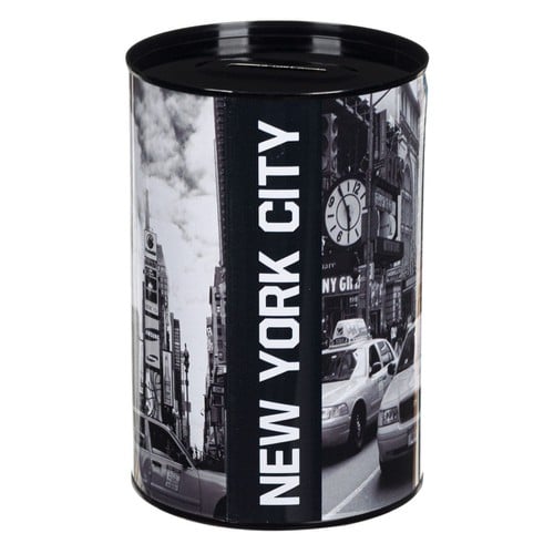 Arkë kursimi metalike "New York City" 10x15 cm