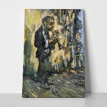 Street musician playing on clarinet 425847826 a