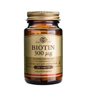 Solgar Biotin 300μg, 100tabs