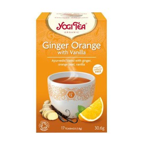 Yogi Tea Ginger Orange Vanilla-Τσάι με Τζίντζερ, Π