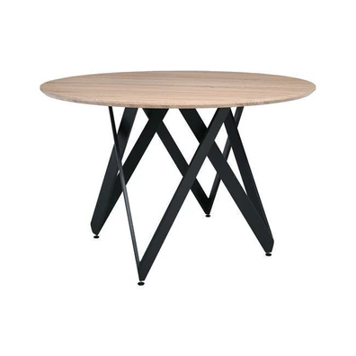 Table D120cm Steel Black/ Sonoma ΖWW Rod