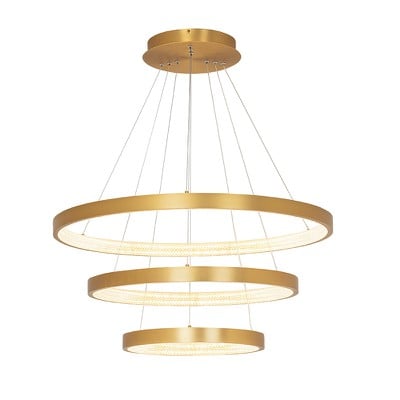 Pendant Light Circle D40cm+60cm+80cm Gold Satin Le