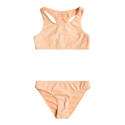 Roxy Girls Swimwear Set Basic Active Crop Top 