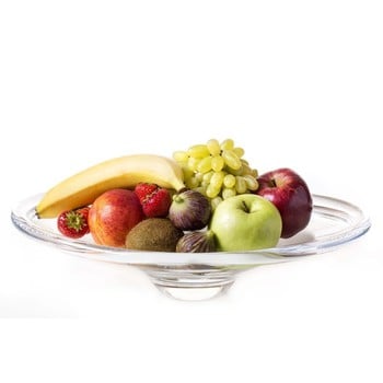 Glass Platter with Selection of Fruits (Large Size)