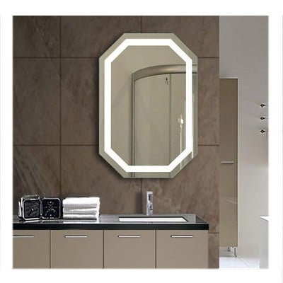 Καθρέπτης μπάνιου τοίχου οκτάγωνος 70x90 με αμμοβο
