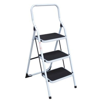 Anti-Slip Steel Stepstool With 3 Stairs