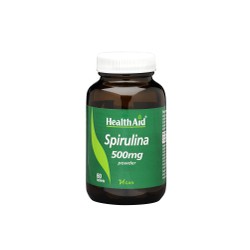 Health Aid Spirulina Συμπλήρωμα Διατροφής 500mg 60 Ταμπλέτες
