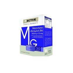 F | ECTIVE Essential Nutrients Magnesium & Vitamin B6 Συμπλήρωμα Διατροφής Με Μαγνήσιο 30 ταμπλέτες