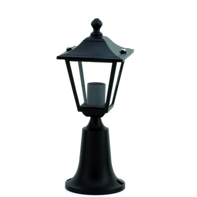 Aluminium Column Light Black Height:37cm Ε27 Ip44