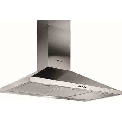 Απορροφητήρας Καμινάδα Τετράγωνη 190W 90cm Inox