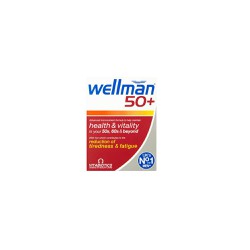 Vitabiotics Wellman 50+ Πολυβιταμίνη Για Άνδρες Άνω Των 50 Ετών 30 ταμπλέτες