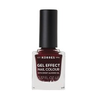 Korres Gel Effect Nail Colour 57 Burgundy Red 11ml