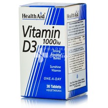 Health Aid Vitamin D3 1000i.u., 30tabs