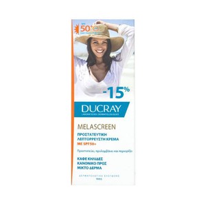 Ducray Melascreen UV Creme Legere SPF50+ Λεπτόρρευ