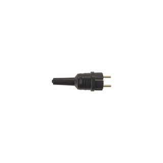 Plug Male Straight IP44 Black TM 50005-0424