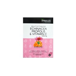 InoPlus Echinacea Propolis & Vitamin C Τριπλή Ασπίδα Ενάντια Στο Κρυολόγημα Και Τη Γρίπη 20 ταμπλέτες