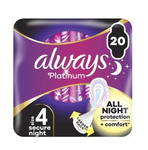 Always Platinum Secure Night (Μέγεθος 4), 20 Σερβι