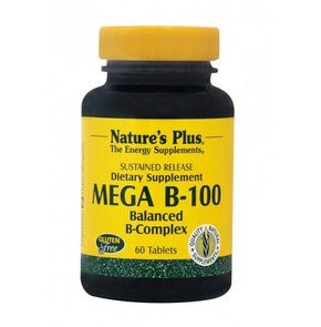 Nature's Plus Vitamin Mega B100 Βιταμίνη B100, 60 