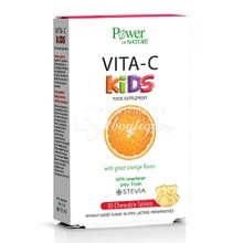 Power Health Vita-C Kids Stevia - Ανοσοποιητικό, 30 chew. tabs